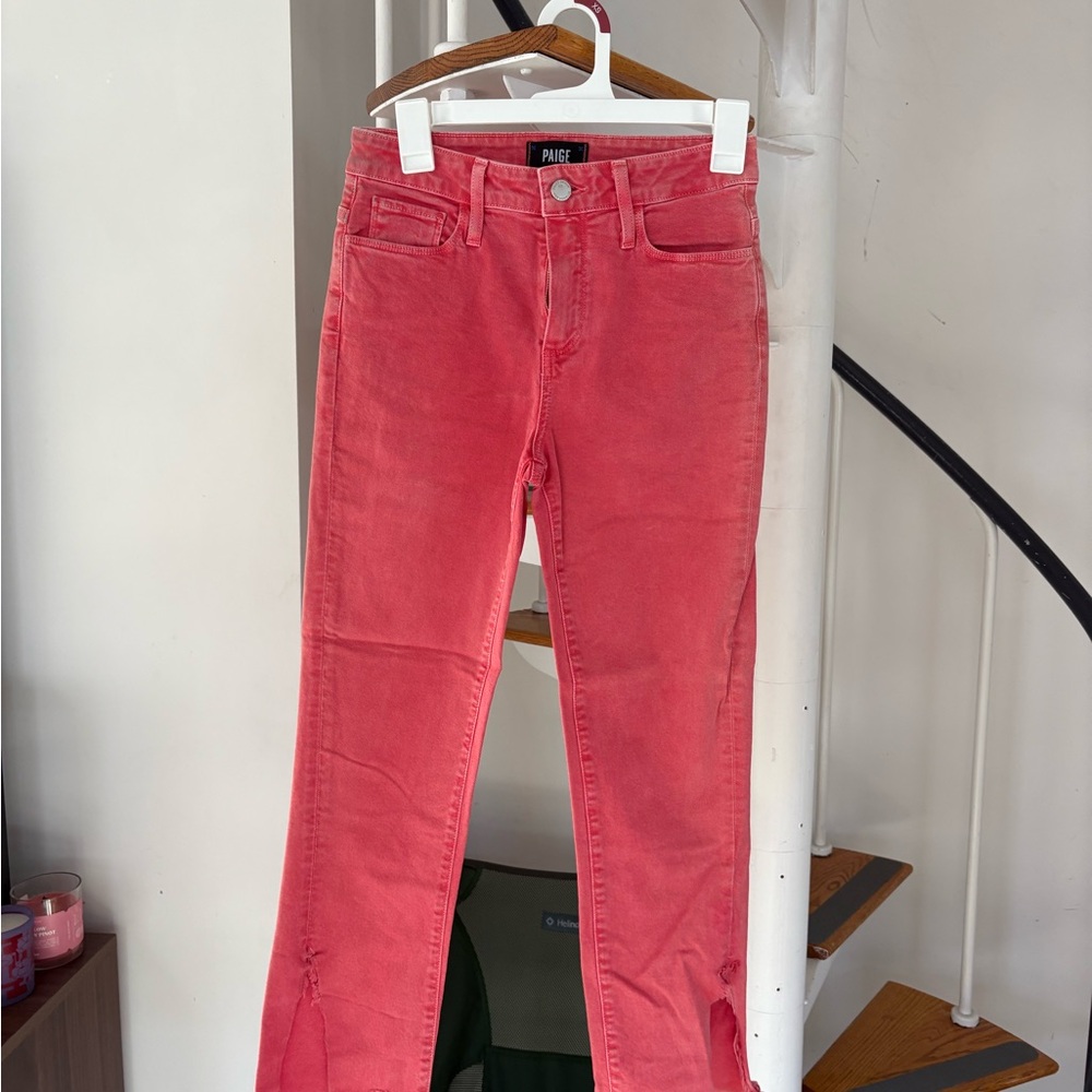 PAIGE Hoxton Straight Ankle Flare Women's Casual Jeans Pants size 26